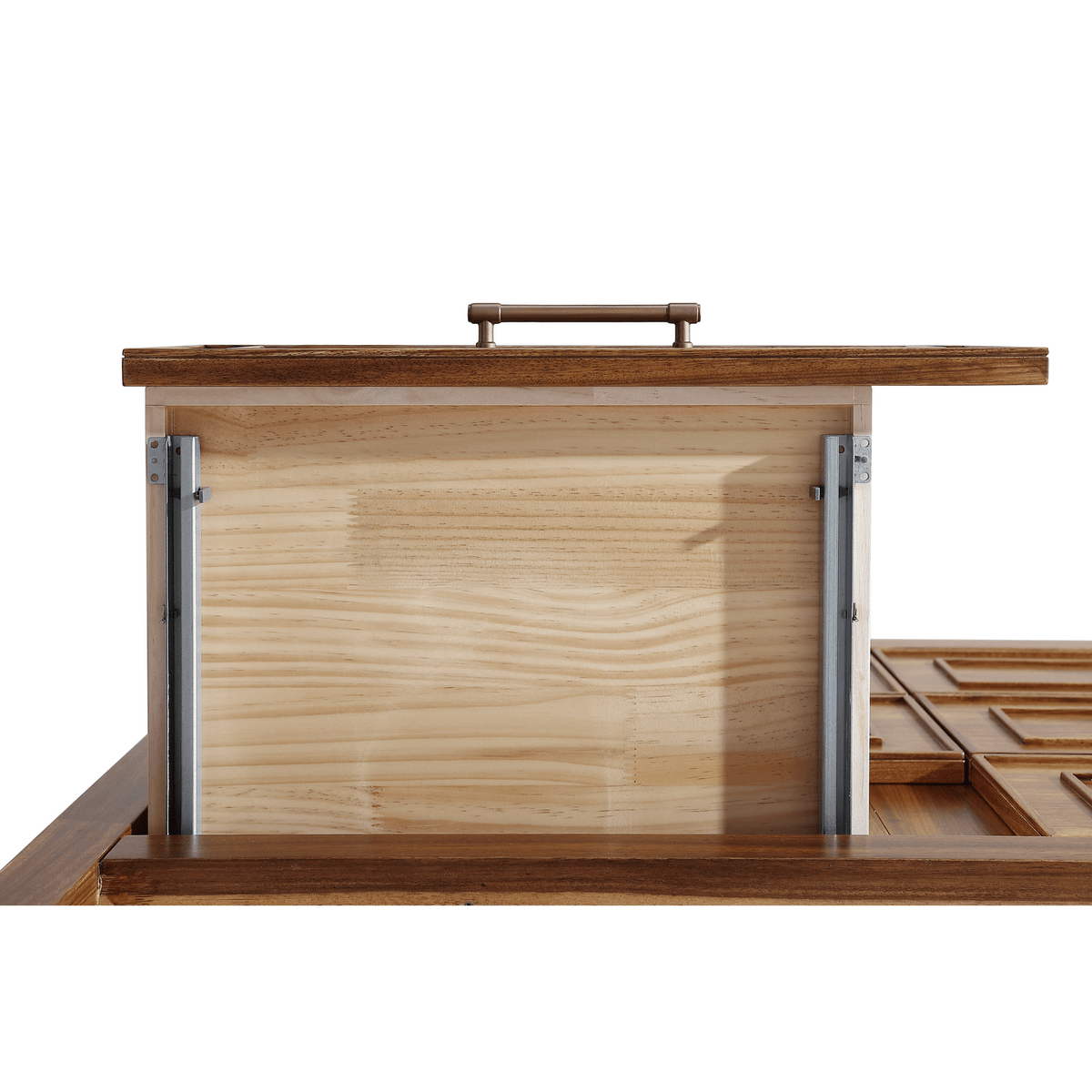 Legion Furniture 48" Ebony Single Vanity Light Finish with 2" Thick Black Natural Marble Countertop – – –