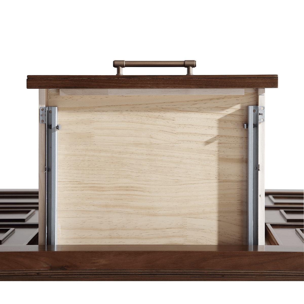 Legion Furniture 60" Ebony Double Vanity Dark Finish with 2" Thick Black Marble Countertop – – –