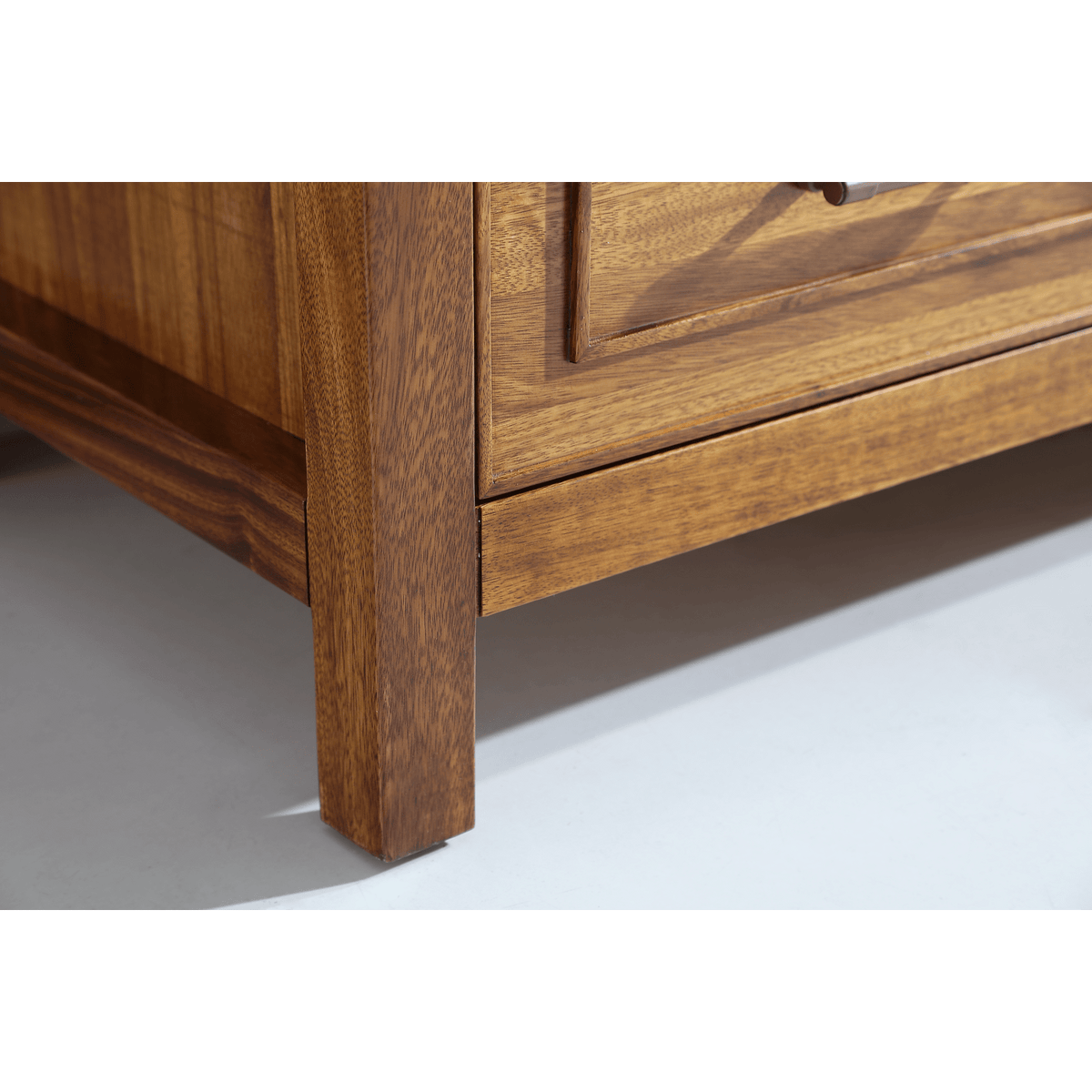 Legion Furniture 60" Ebony Double Vanity Light Finish with 2" Thick White Natural Marble Countertop – – –