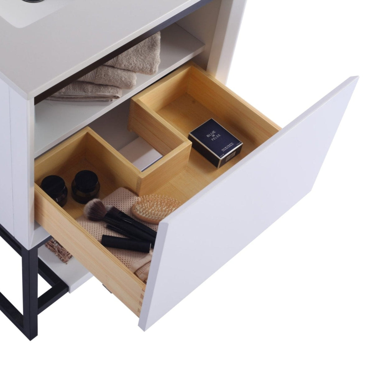 Laviva Alto 24" White Bathroom Vanity with White Quartz Countertop – – –