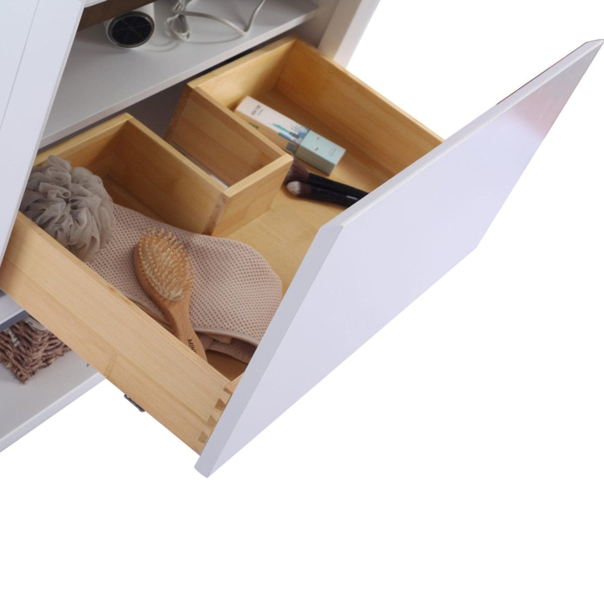 Laviva Alto 30" White Bathroom Vanity with Matte White VIVA Stone Solid Surface Countertop – – –