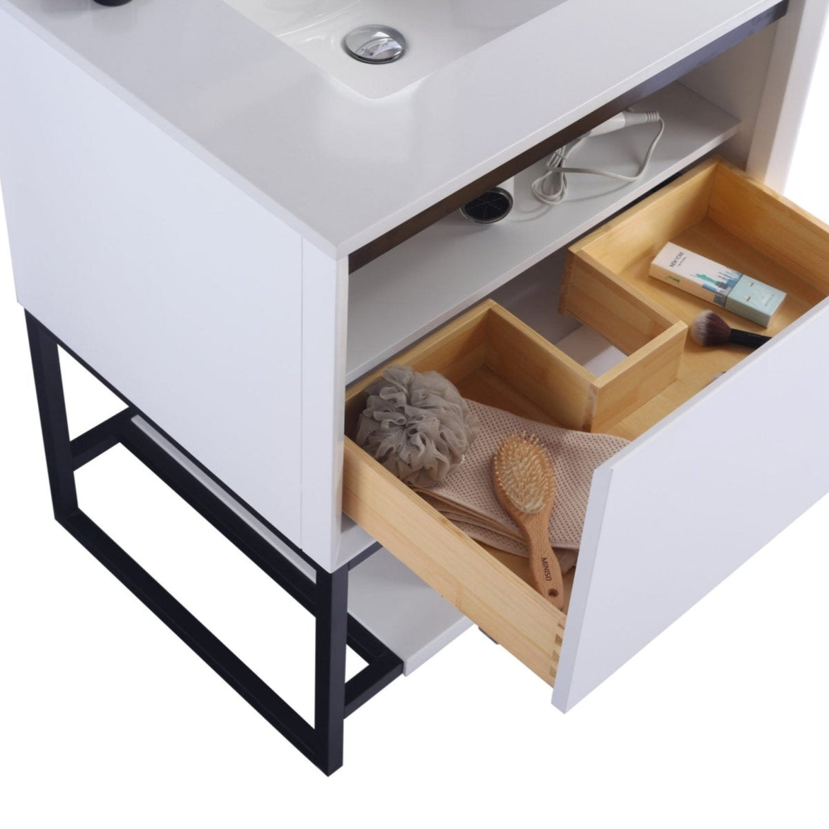 Laviva Alto 30" White Bathroom Vanity with White Quartz Countertop – – –