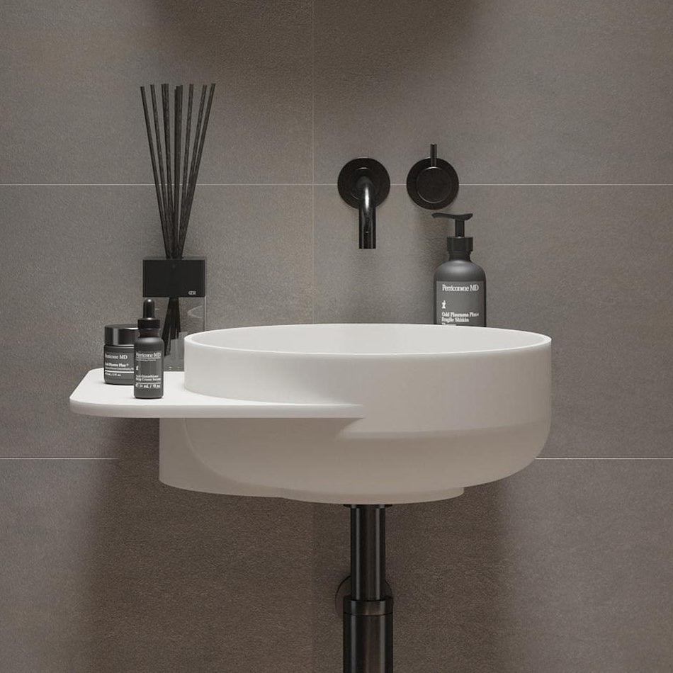 Ideavit SolidDual 2.0 Wall - Mounted Sink – 19" Matte White – – –