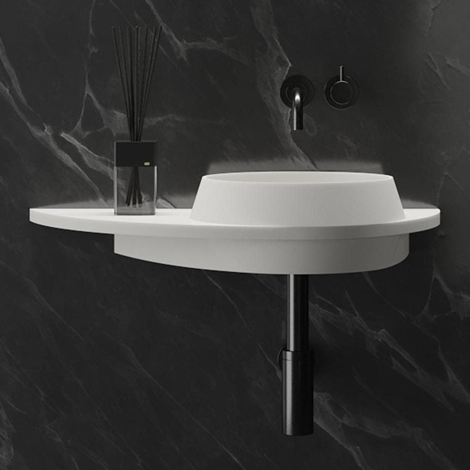 Ideavit SolidDual 3.0 Wall - Mounted Sink – 28" Matte White – – –