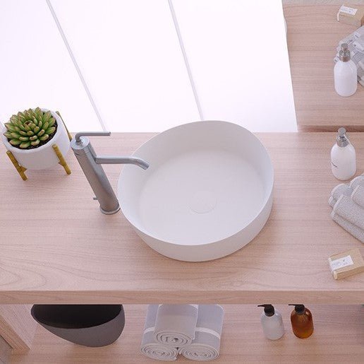 Ideavit SolidHarmony Vessel Sink – 16" Matte White – – –