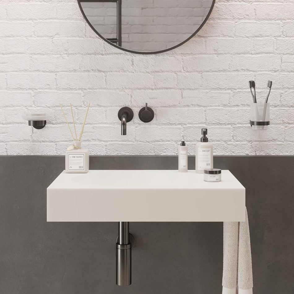 Ideavit SolidNext Wall - Mounted Sink – 24" Matte White – – –