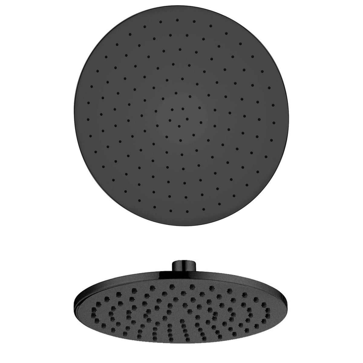 LaToscana 12" Solid Brass Round Shower Head – Matt Black PVD – –
