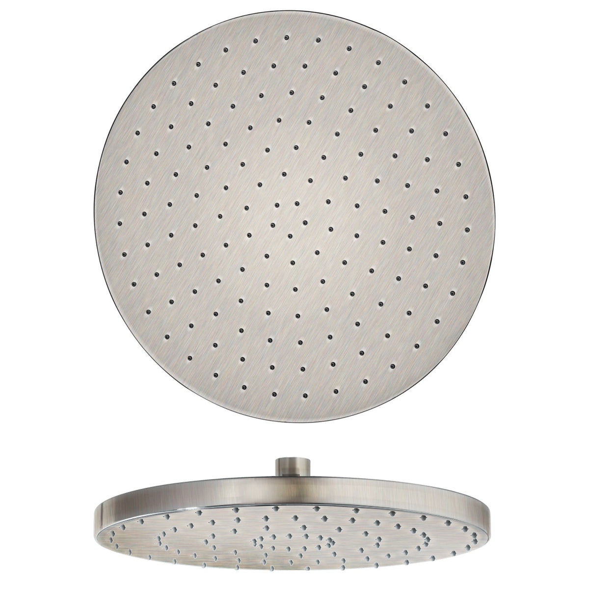 LaToscana 8" Solid Brass Round Shower Head – Brushed Nickel – –