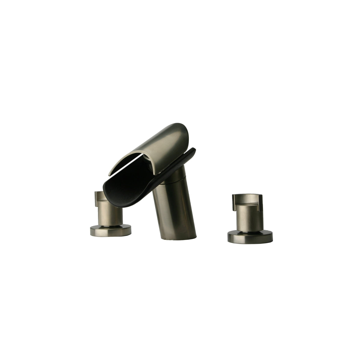 LaToscana MORGANA Roman Tub Faucet with Lever Handles Waterfall Style with Glass Spout – Wengé – –