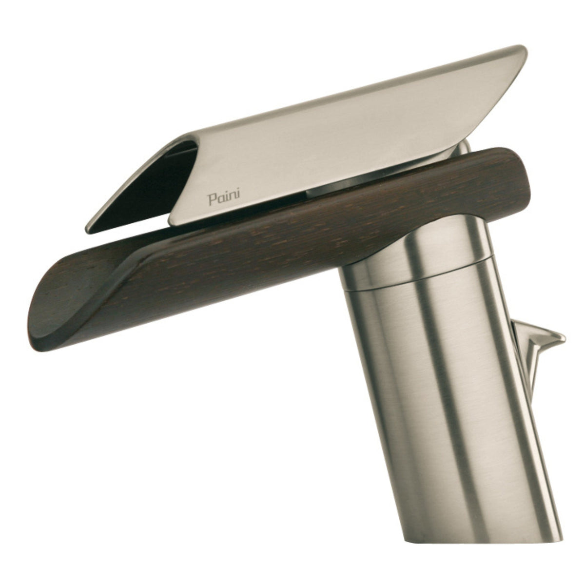 LaToscana MORGANA Single Handle Waterfall Style Lavatory Faucet with Glass Spout – Wengé – –