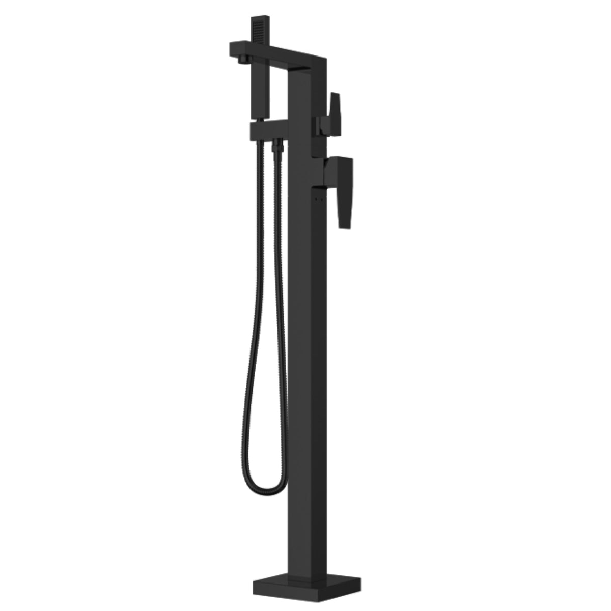 LaToscana QUADRO Freestanding Floor Mounted Tub Filler – Matt Black PVD – –