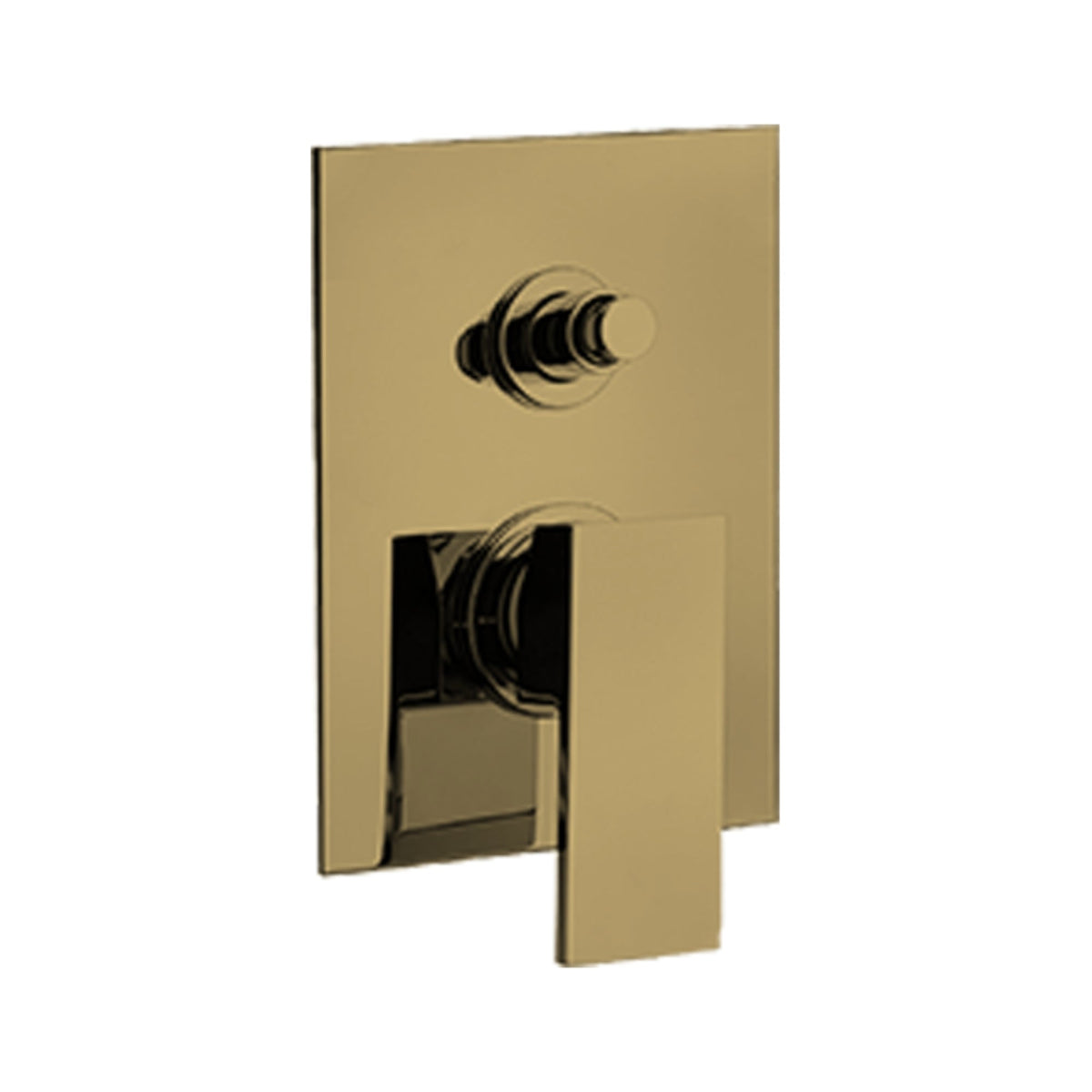 LaToscana QUADRO Pressure Balance Tub and Shower Set TRIM (Requires Rough Valve 788) – Matt Gold PVD – –