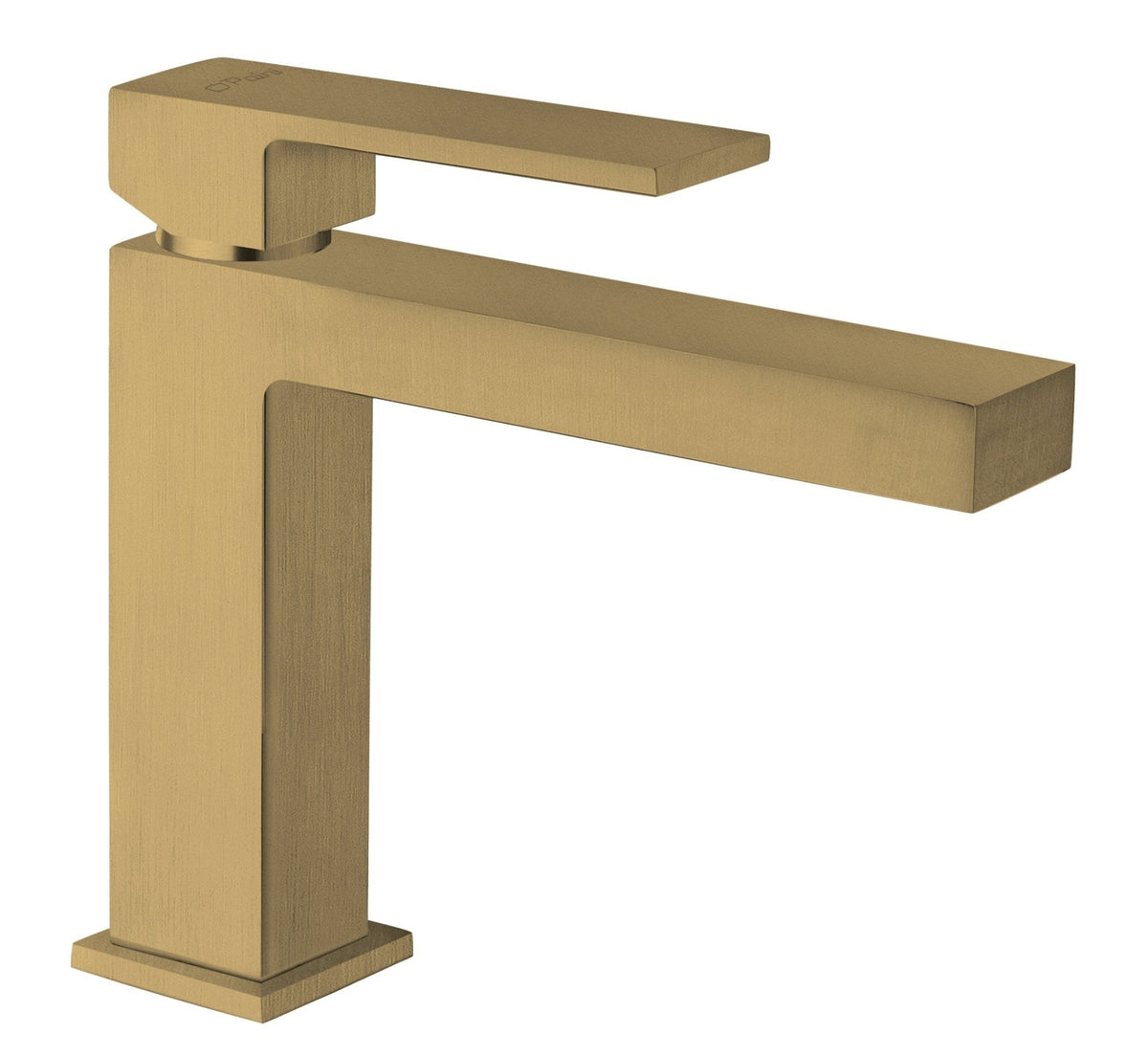LaToscana QUADRO Single Lever Handle Lavatory Faucet – Matt Gold PVD – –