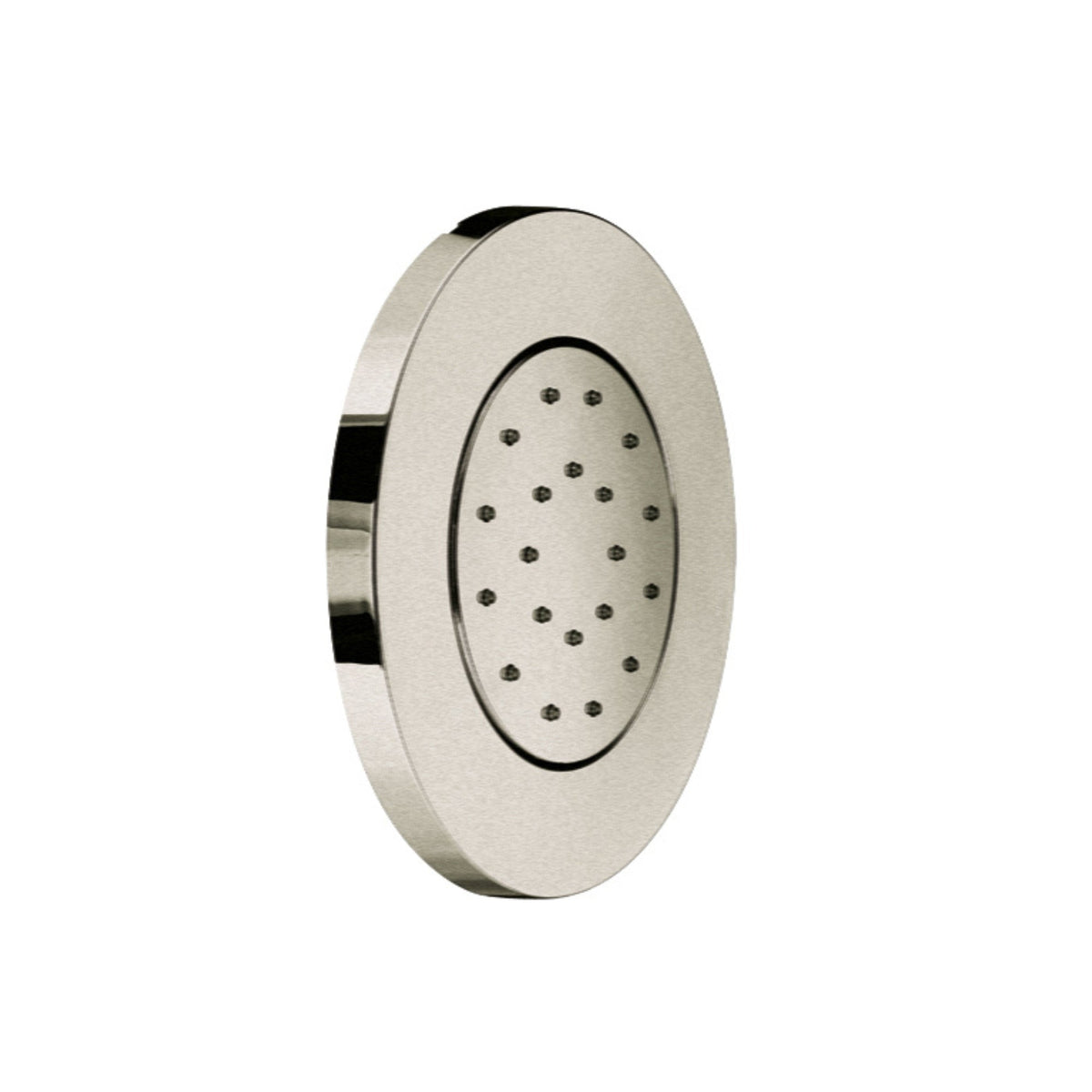 LaToscana Round Concealed Tile Body Jet – Brushed Nickel – –