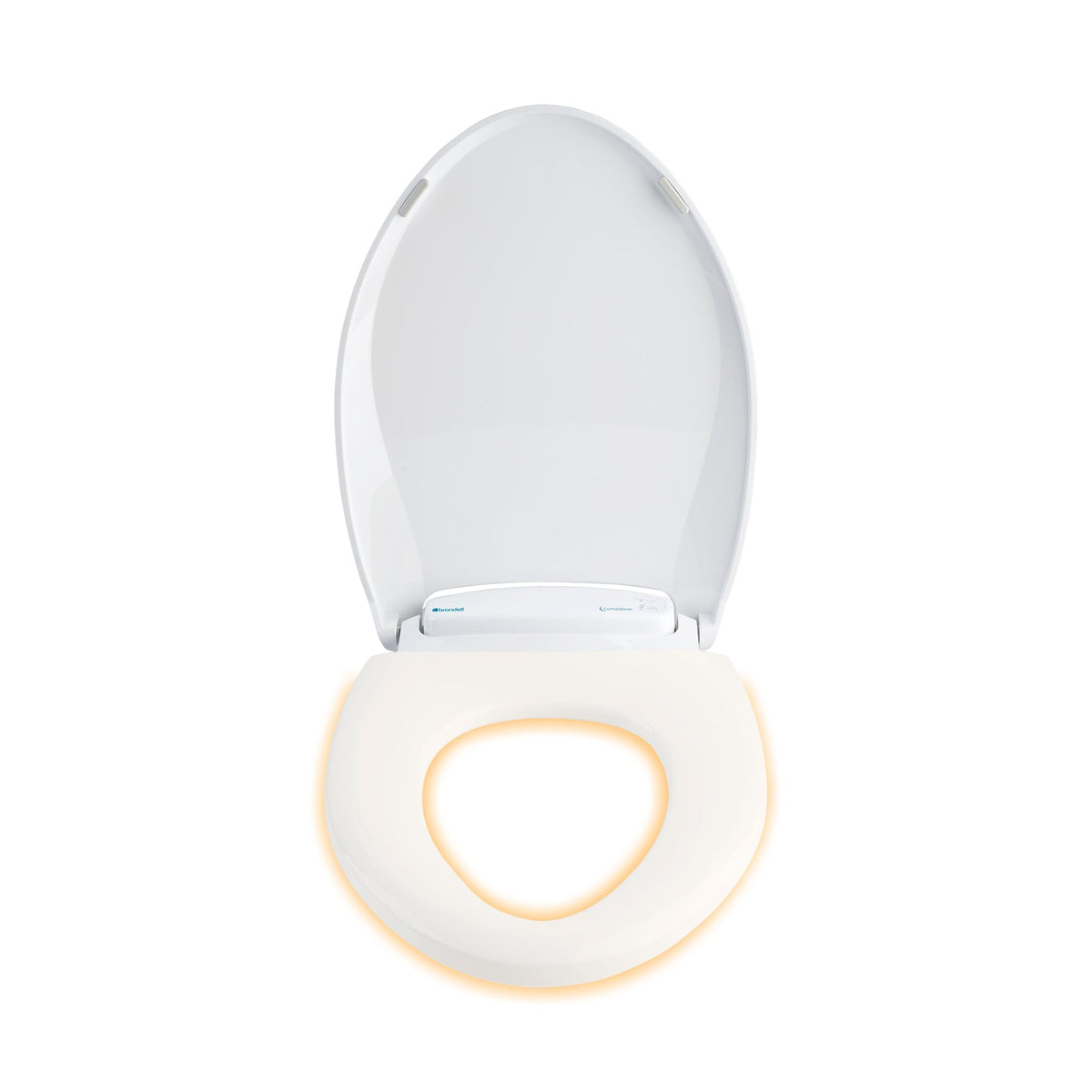Brondell LumaWarm Heated Nightlight Toilet Seat – Round – Biscuit –