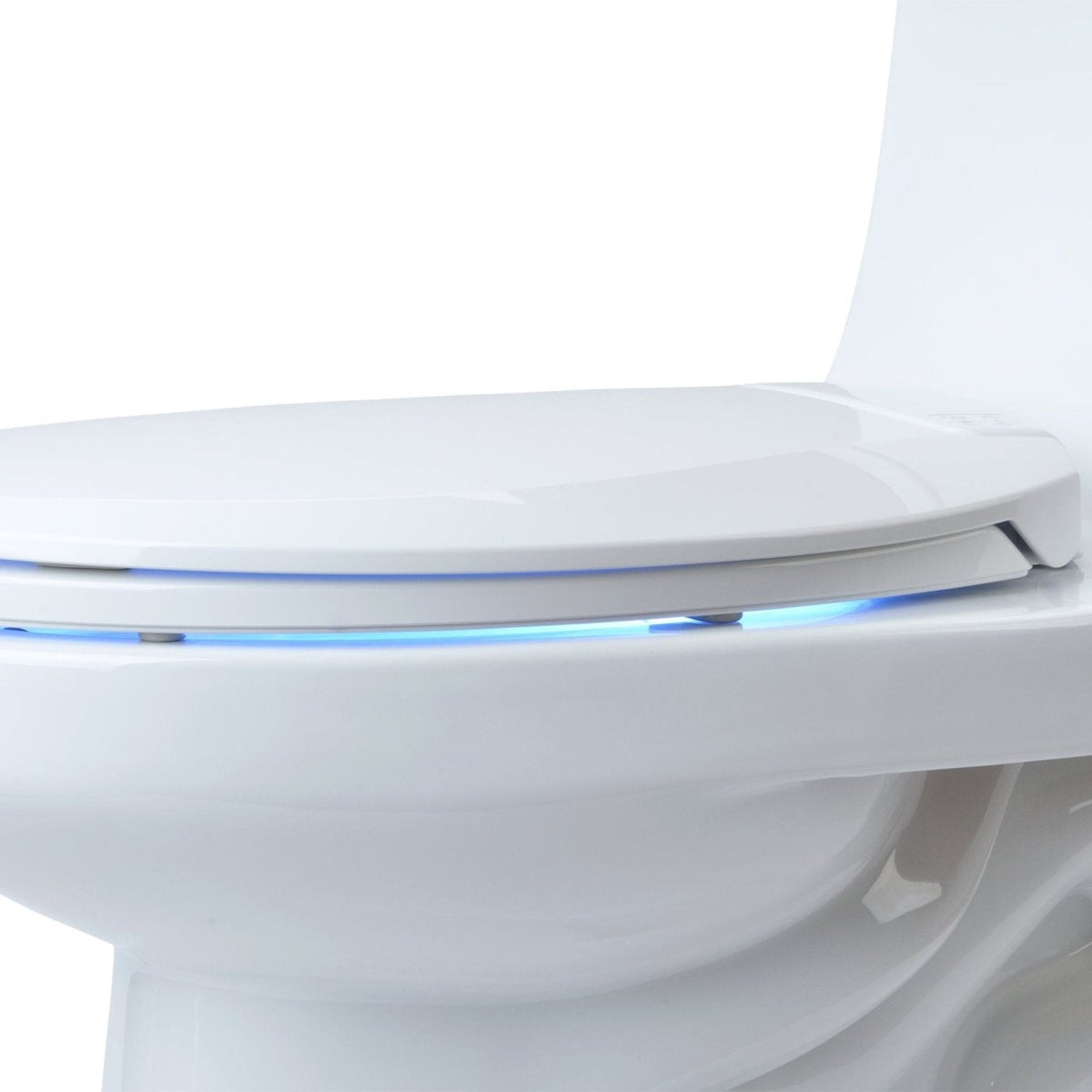 Brondell LumaWarm Heated Nightlight Toilet Seat – Round – Biscuit –