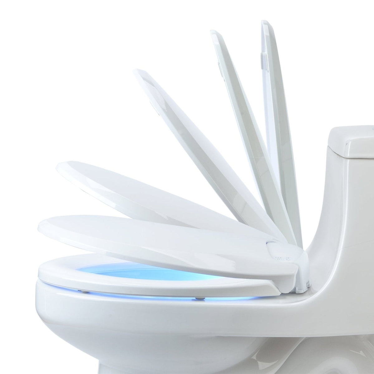 Brondell LumaWarm Heated Nightlight Toilet Seat – Round – Biscuit –