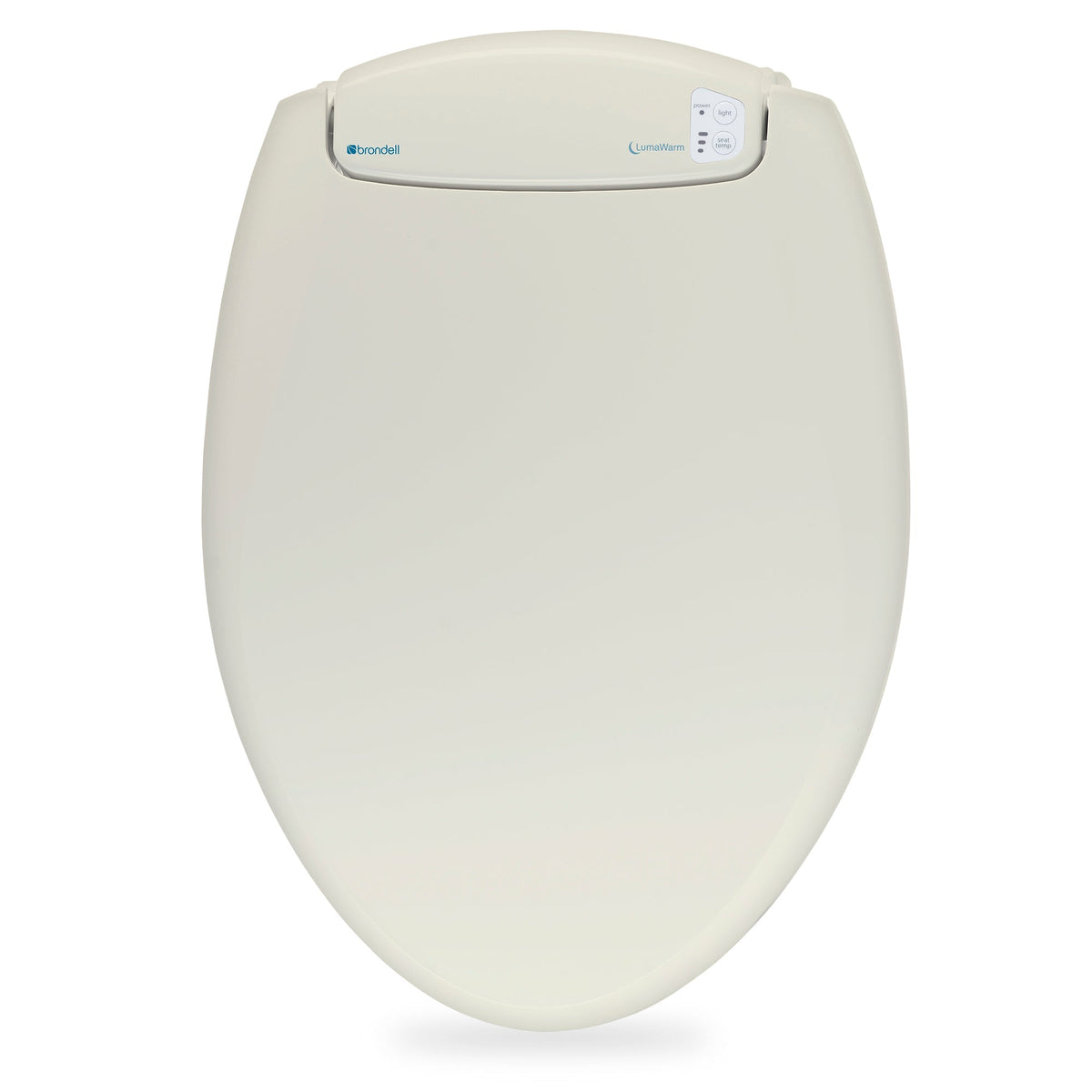 Brondell LumaWarm Heated Nightlight Toilet Seat – Elongated – Biscuit –