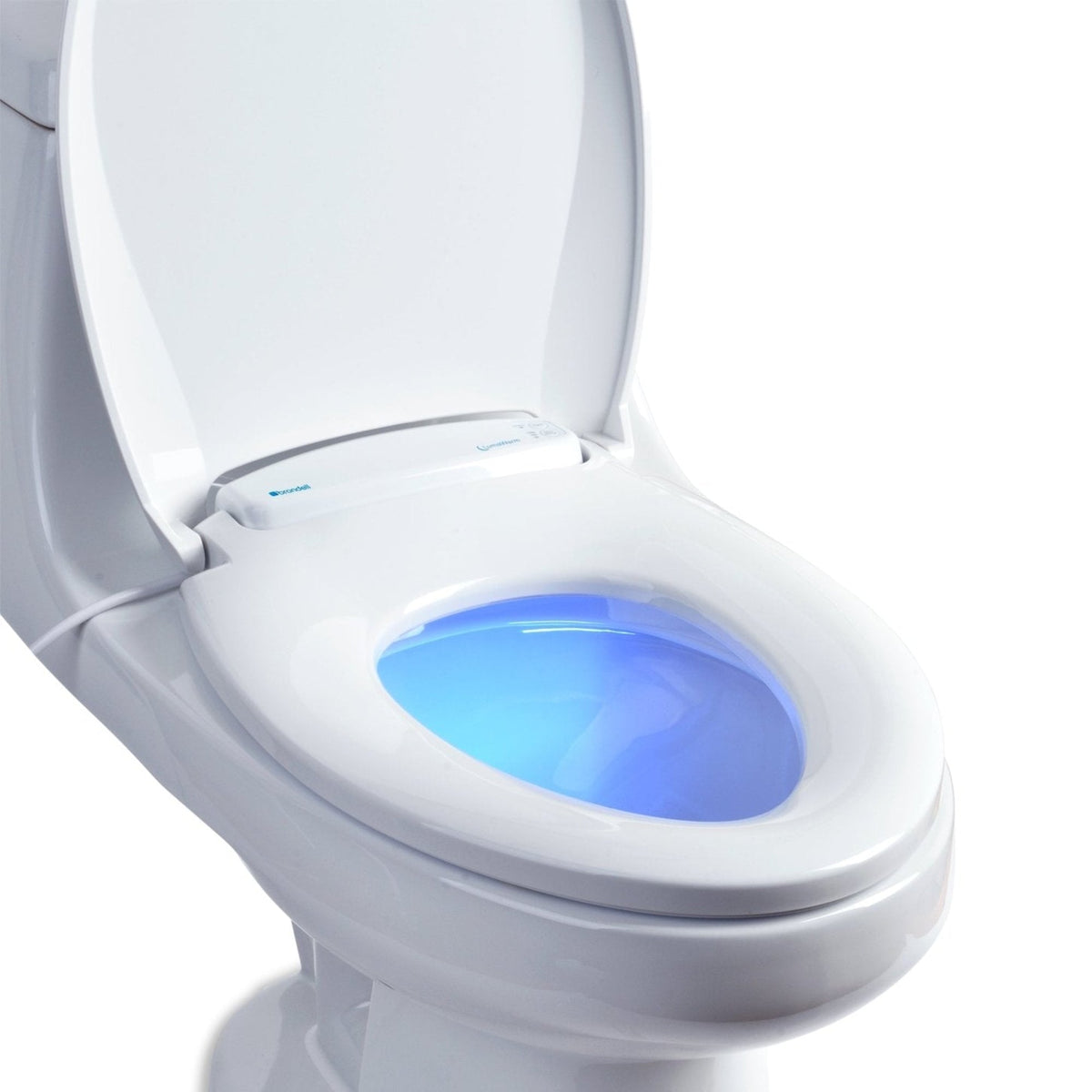 Brondell LumaWarm Heated Nightlight Toilet Seat – Round – White –