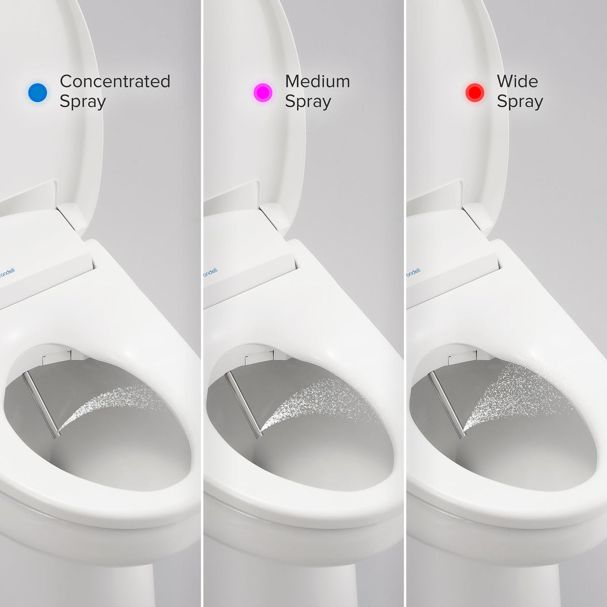 Brondell Swash 1400 Luxury Bidet Toilet Seat – Round – White –