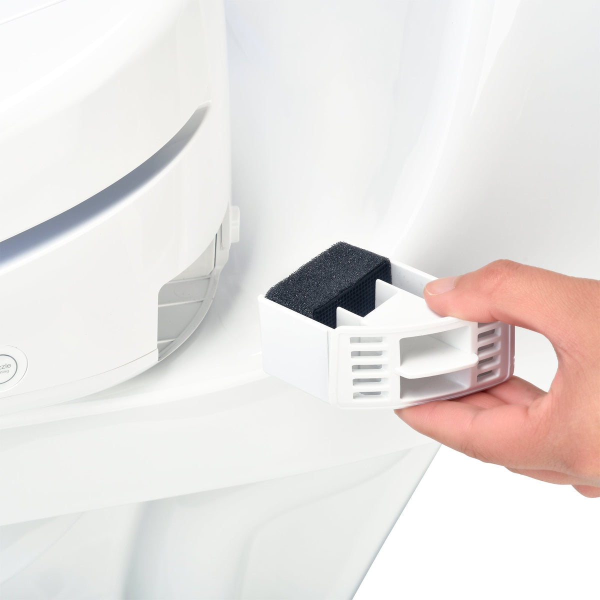 Brondell Swash 1400 Luxury Bidet Toilet Seat – Round – White –