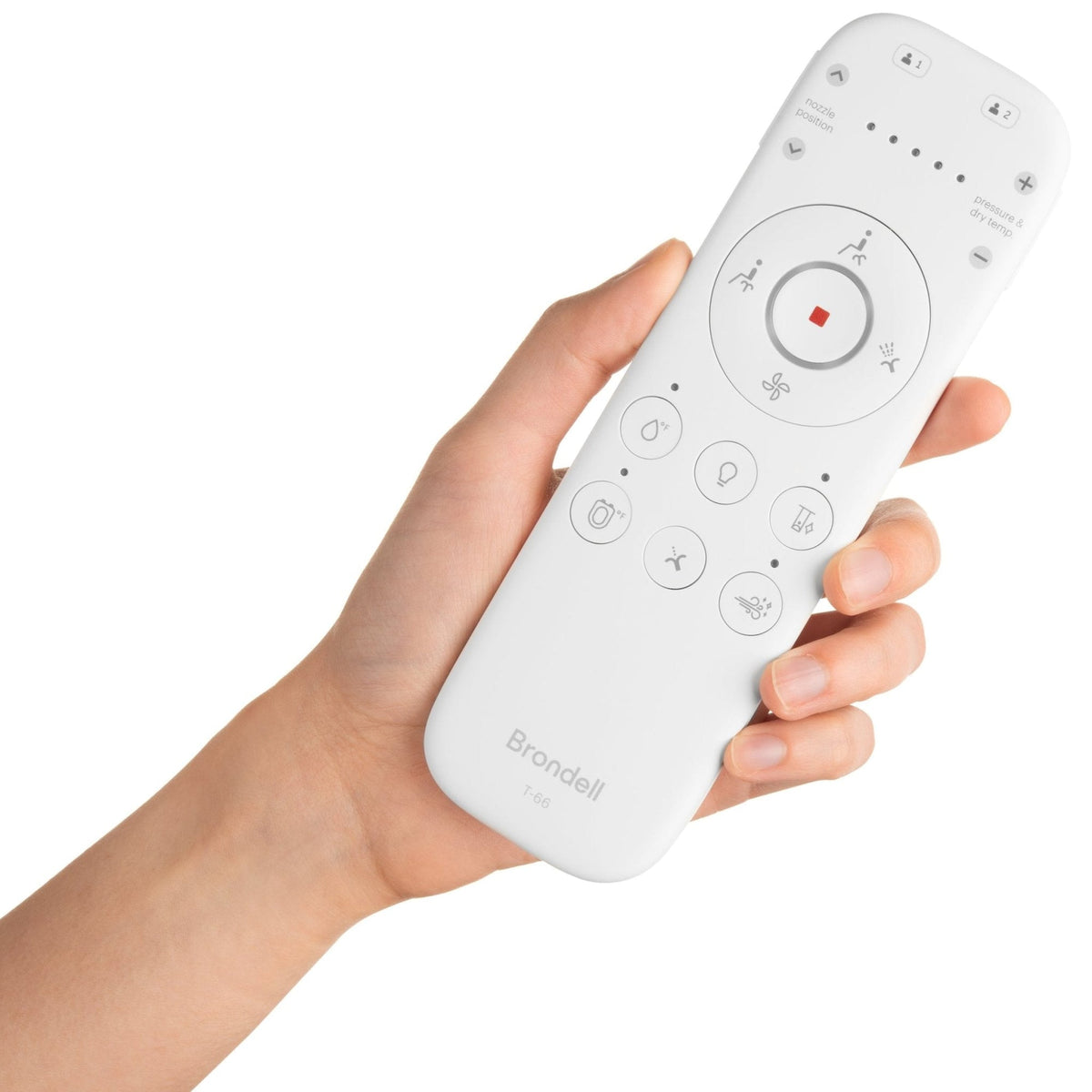 Brondell Swash Eco Thinline T66 Electronic Luxury Bidet Toilet Seat with Remote Control – Elongated – White –