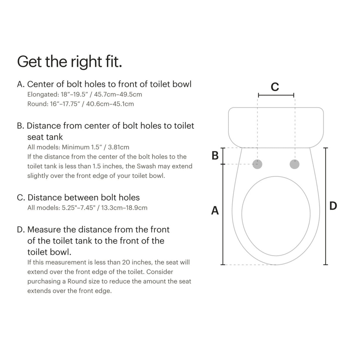 Brondell Swash Select DR801 Sidearm Bidet Seat with Warm Air Dryer and Deodorizer – Elongated – White –