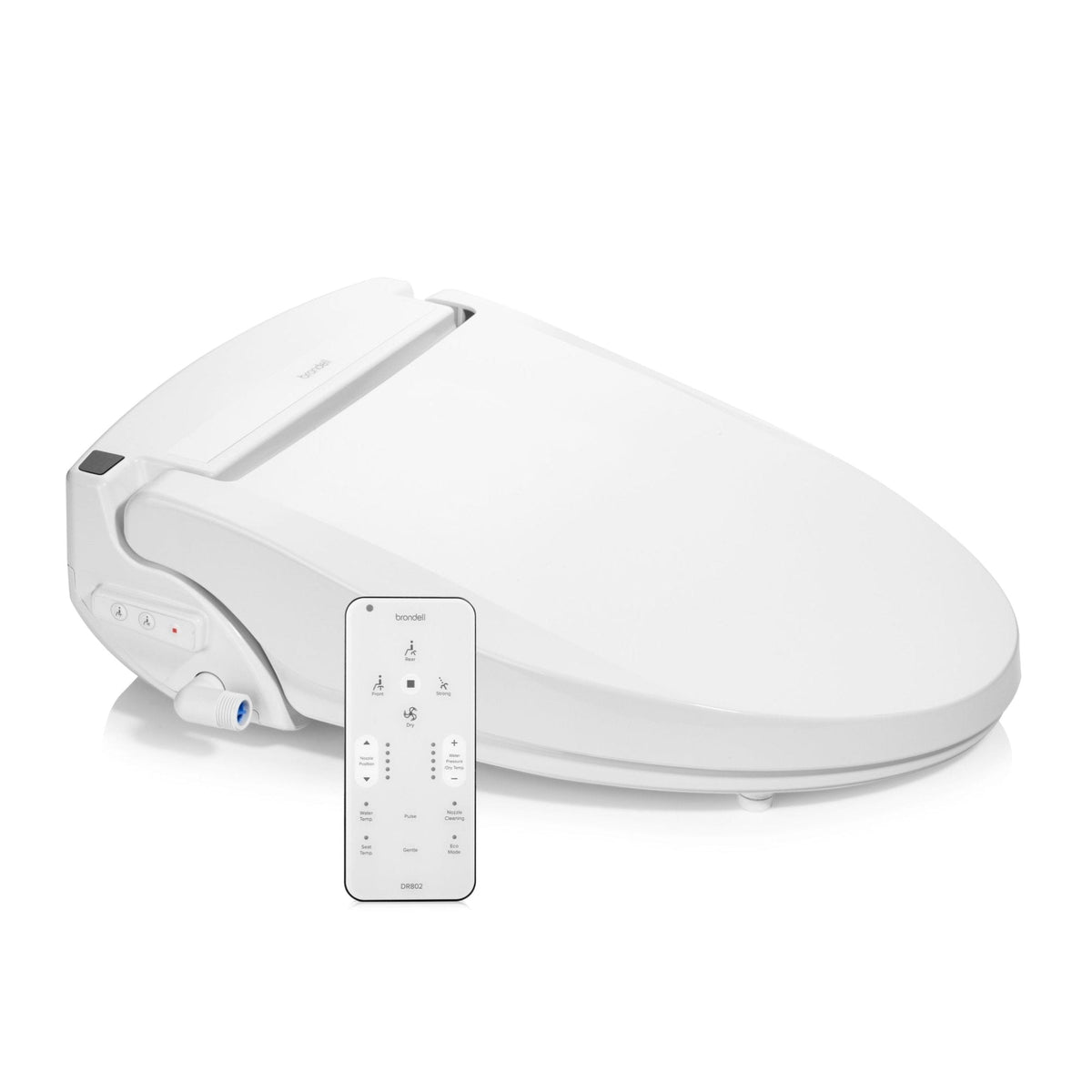 Brondell Swash Select DR802 Bidet Seat with Warm Air Dryer and Deodorizer – Elongated – White –