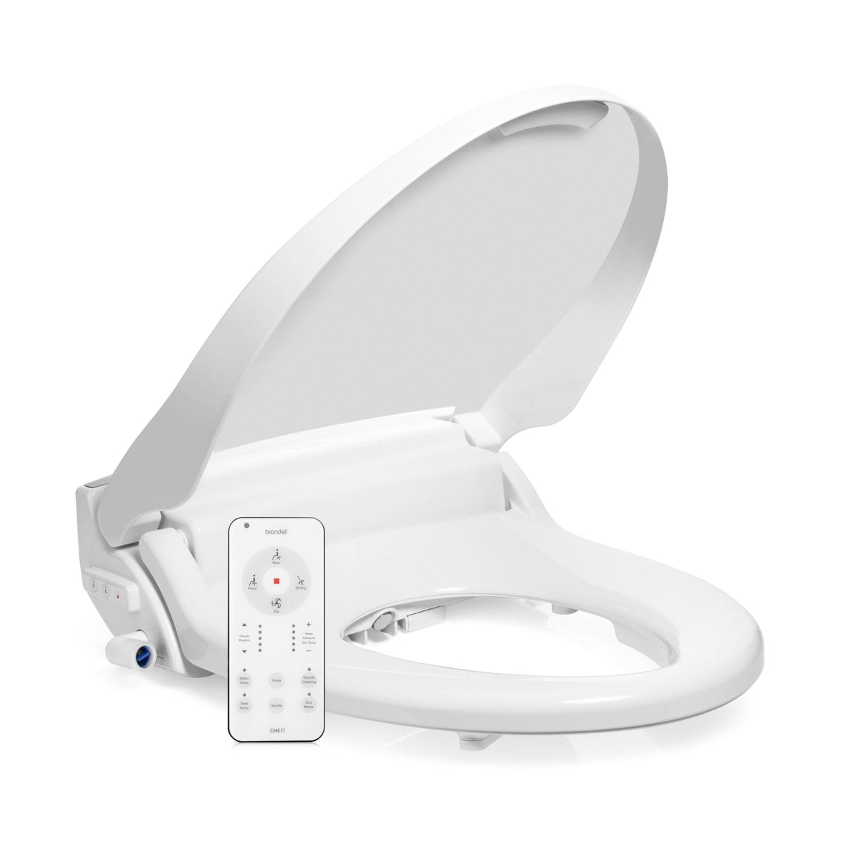 Brondell Swash Select EM617 Bidet Seat with Warm Air Dryer – Elongated – White –