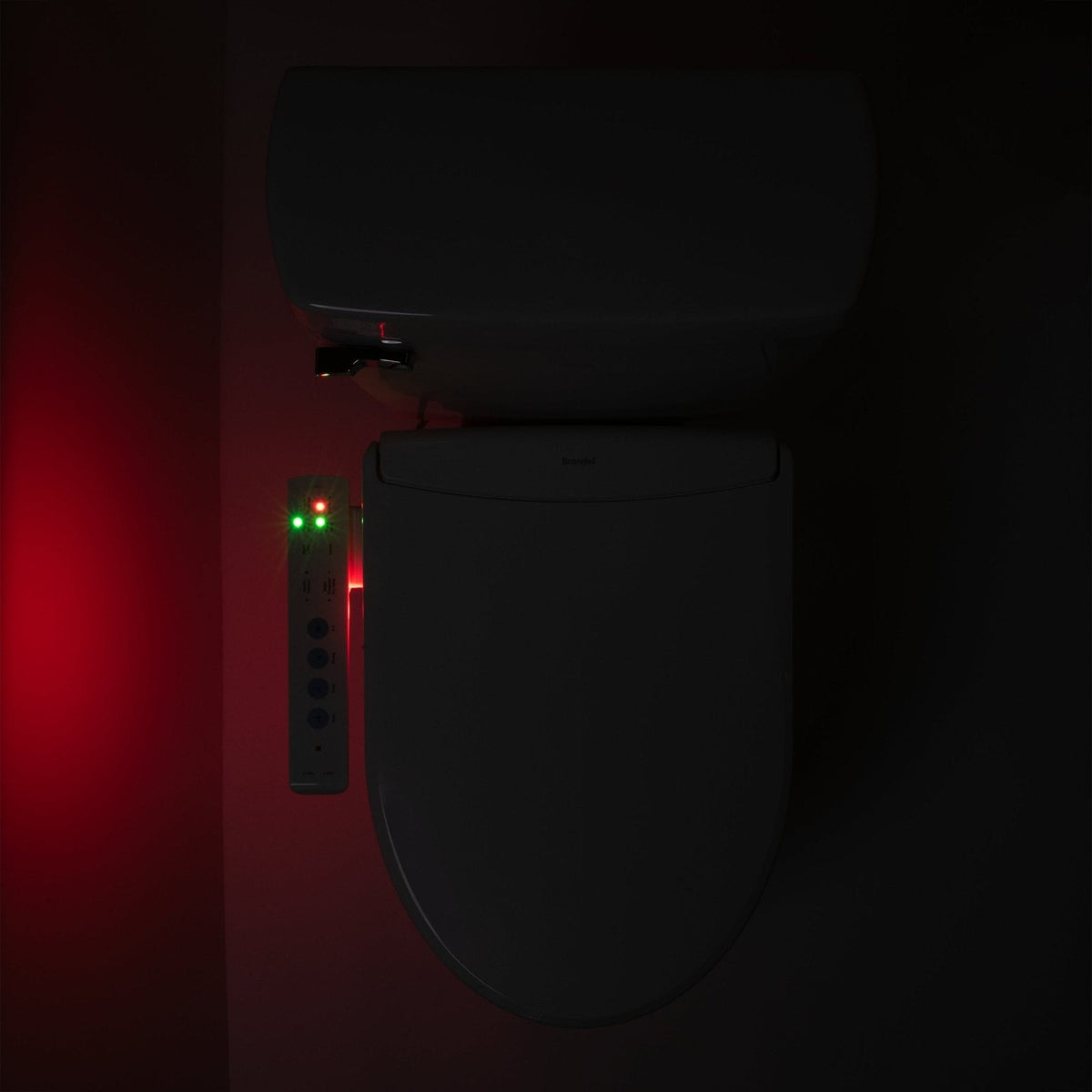 Brondell Swash Thinline T22 Luxury Bidet Toilet Seat with Side Arm Control – Elongated – White –