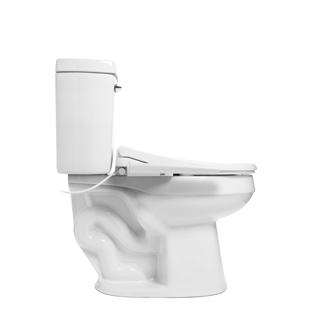 Brondell Swash Thinline T22 Luxury Bidet Toilet Seat with Side Arm Control – Elongated – White –