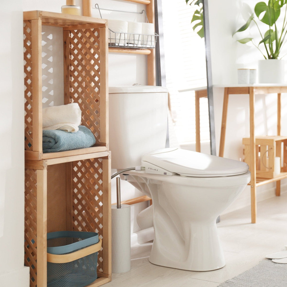 Brondell Swash Thinline T44 Luxury Bidet Toilet Seat with Remote Control – Elongated – White –