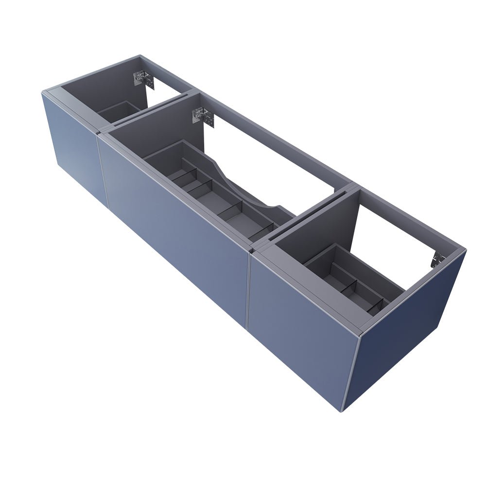 Laviva Vitri 72" Nautical Blue Single Sink Wall Hung Bathroom Vanity Cabinet – – –