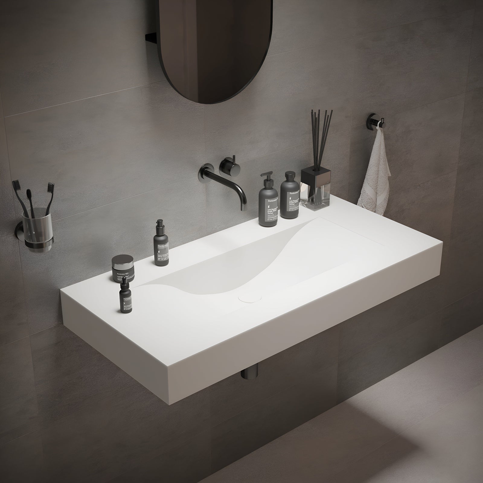 Ideavit Wall-Mounted Washbasins Collection