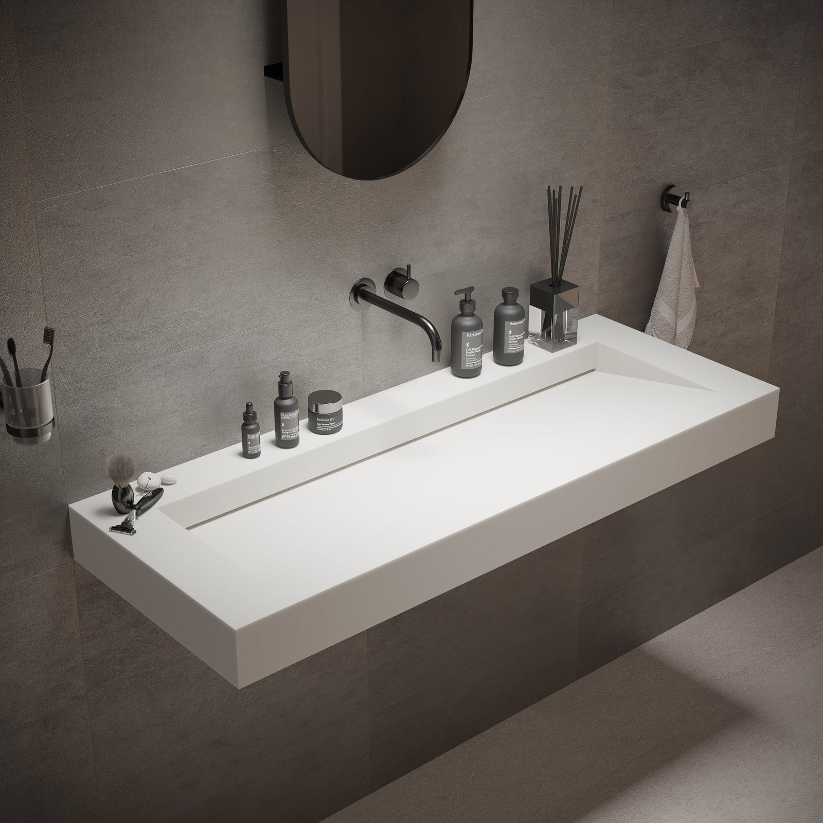 Large Wall-Mounted Washbasins