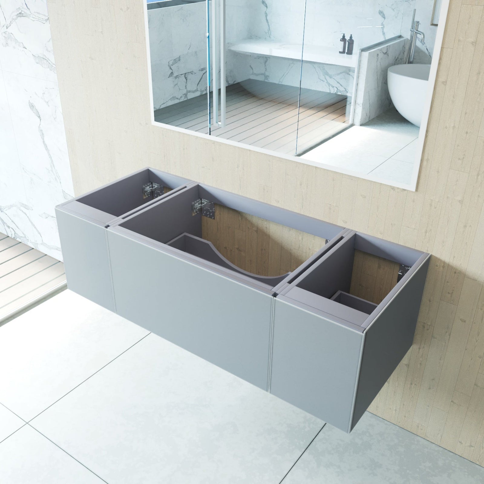 Cabinets Only: Single 51" - 60" - Mihodo