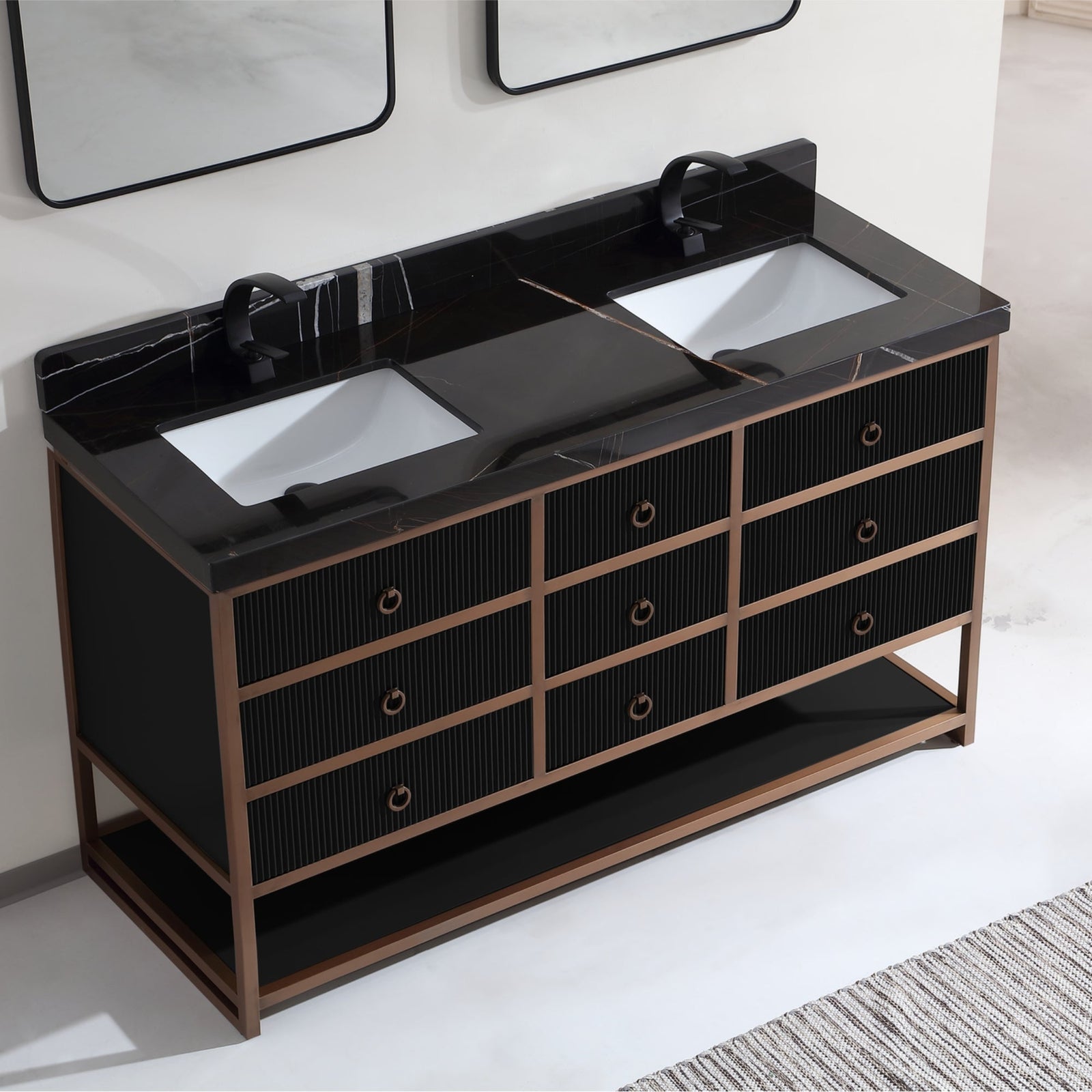 Free Standing Vanity - Metal Collection