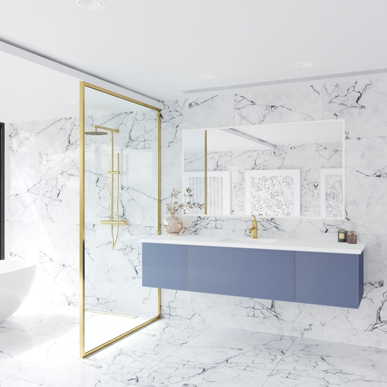 Vanities: Wall Mounted 61" and Up