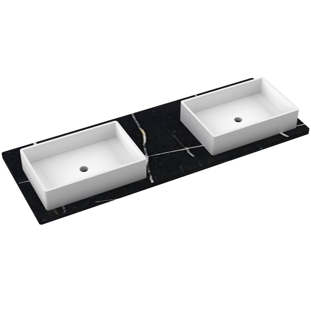 Vanity Tops: Double 61" and Up - Mihodo