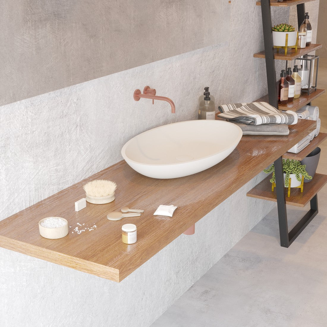 Ideavit SolidJazz 70 Vessel Sink – 28&quot; Matte White