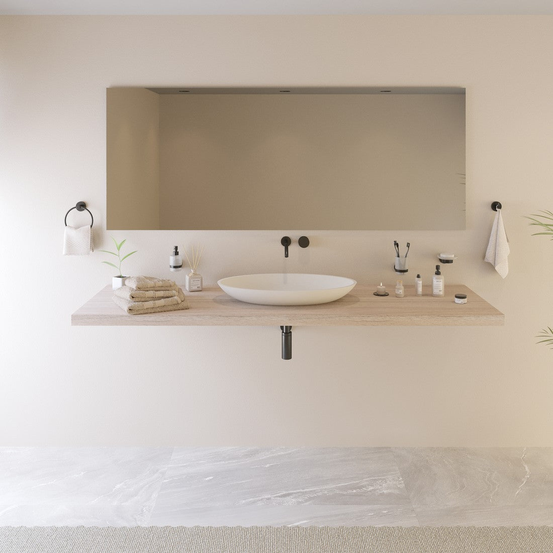 Ideavit SolidJazz 70 Vessel Sink – 28&quot; Matte White