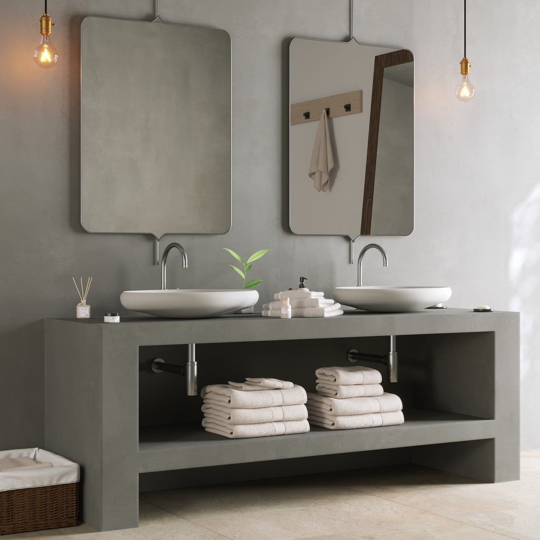 Ideavit SolidEgo 60 Vessel Sink – 24&quot; Matte White