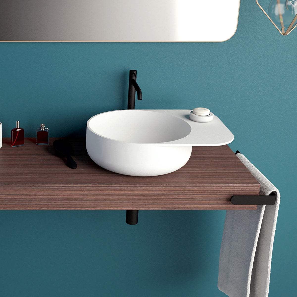 Ideavit SolidCap 6.0 Vessel Sink – 20&quot; Matte White