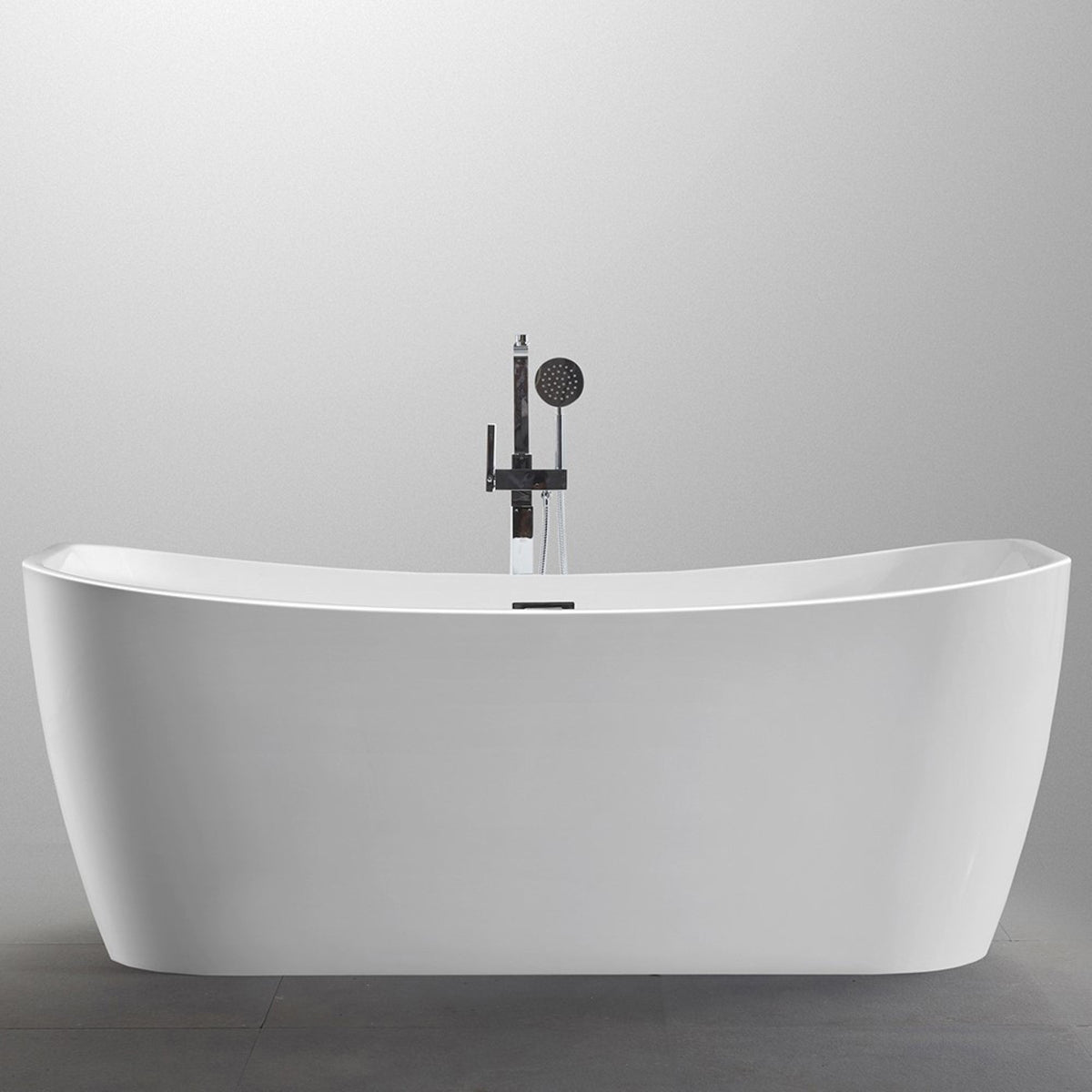 Arles 67 inch Freestanding Bathtub in White - Bellaterra Home - Mihodo