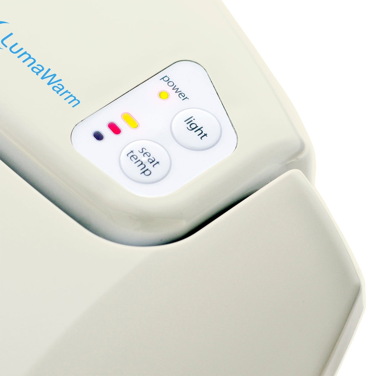 Brondell LumaWarm Heated Nightlight Toilet Seat – Round – Biscuit –