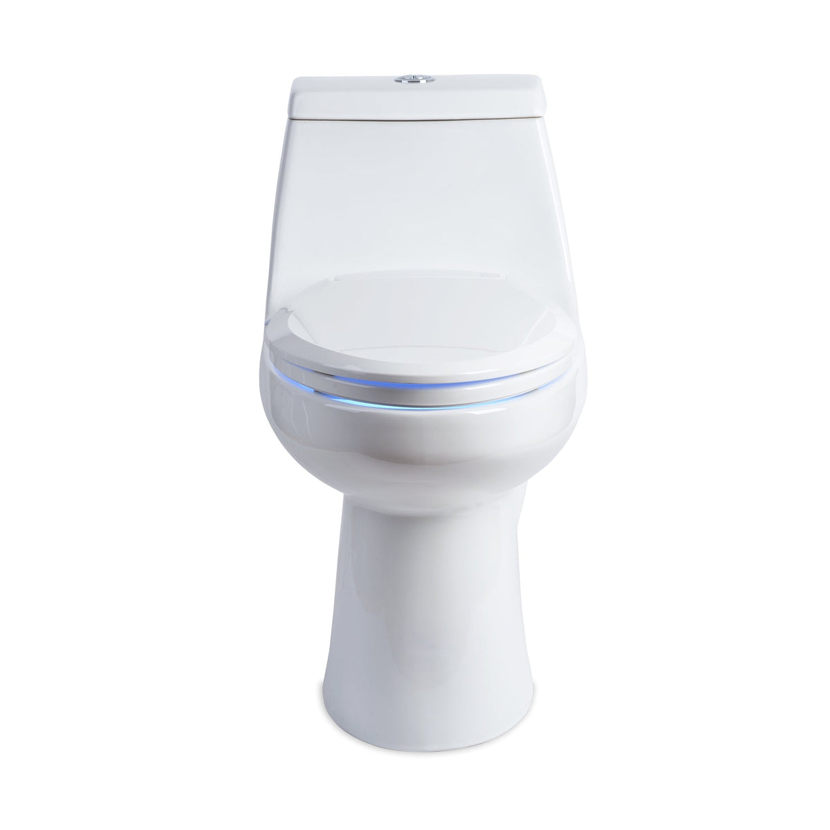 Brondell LumaWarm Heated Nightlight Toilet Seat – Round – Biscuit –