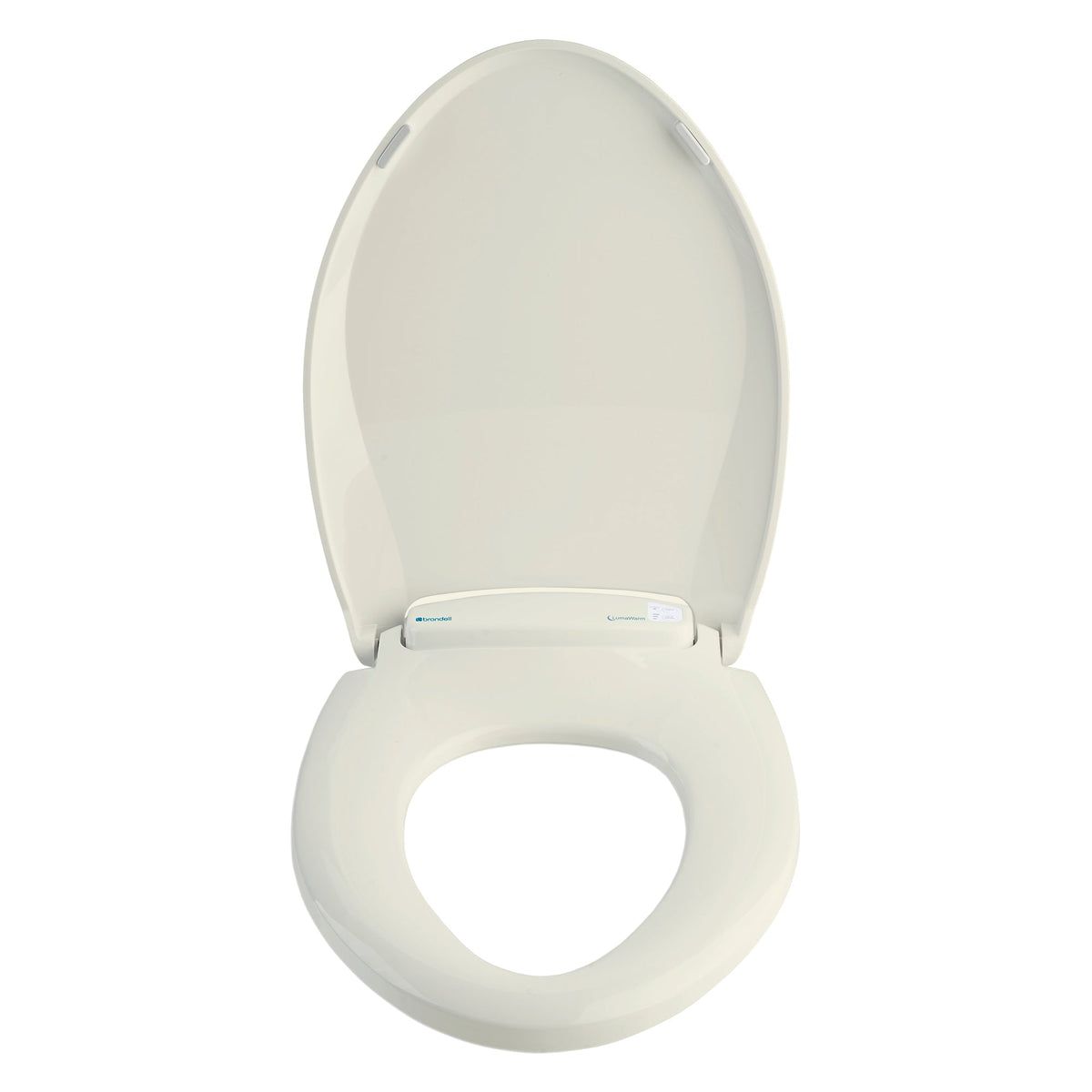 Brondell LumaWarm Heated Nightlight Toilet Seat – Round – Biscuit –