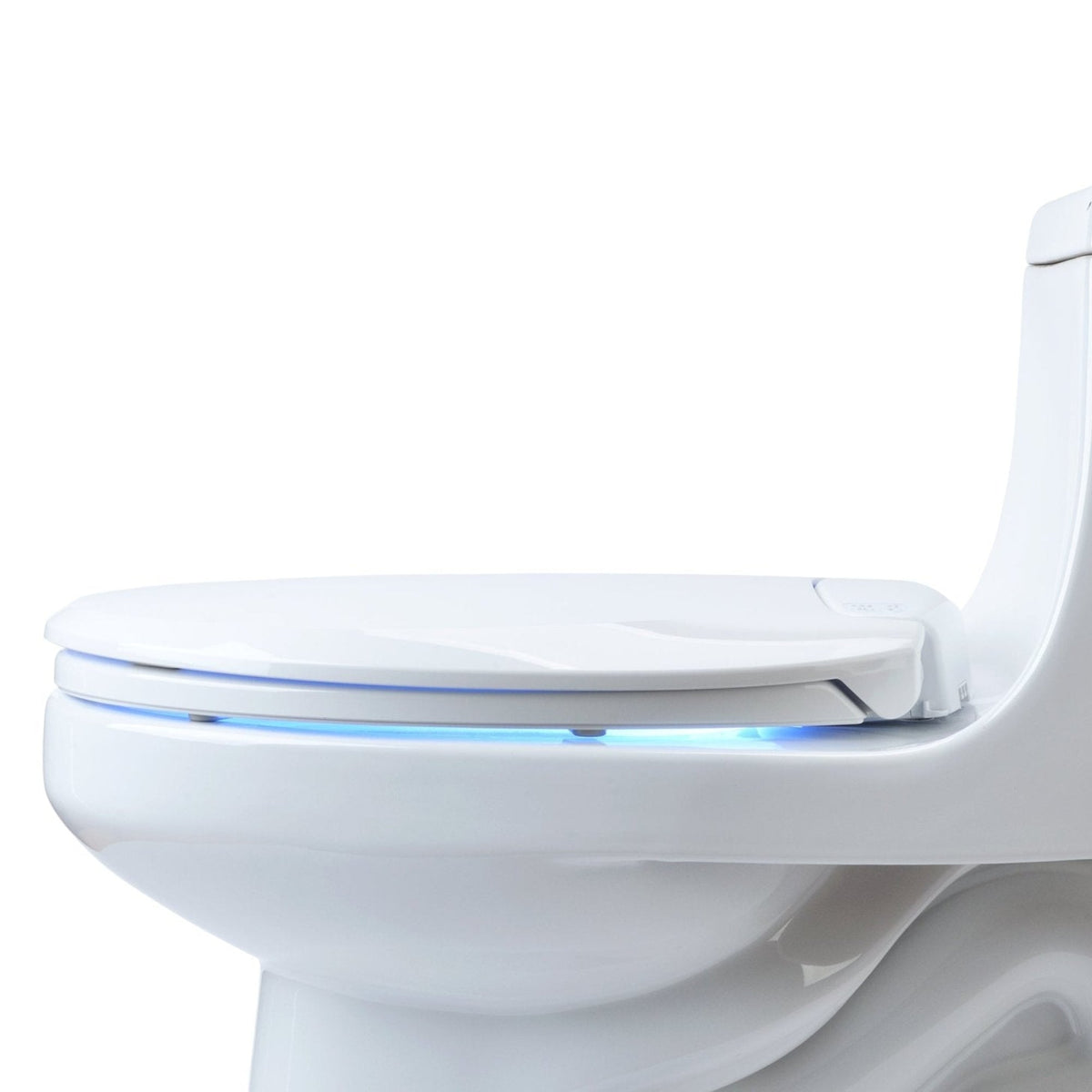 Brondell LumaWarm Heated Nightlight Toilet Seat – Round – Biscuit –