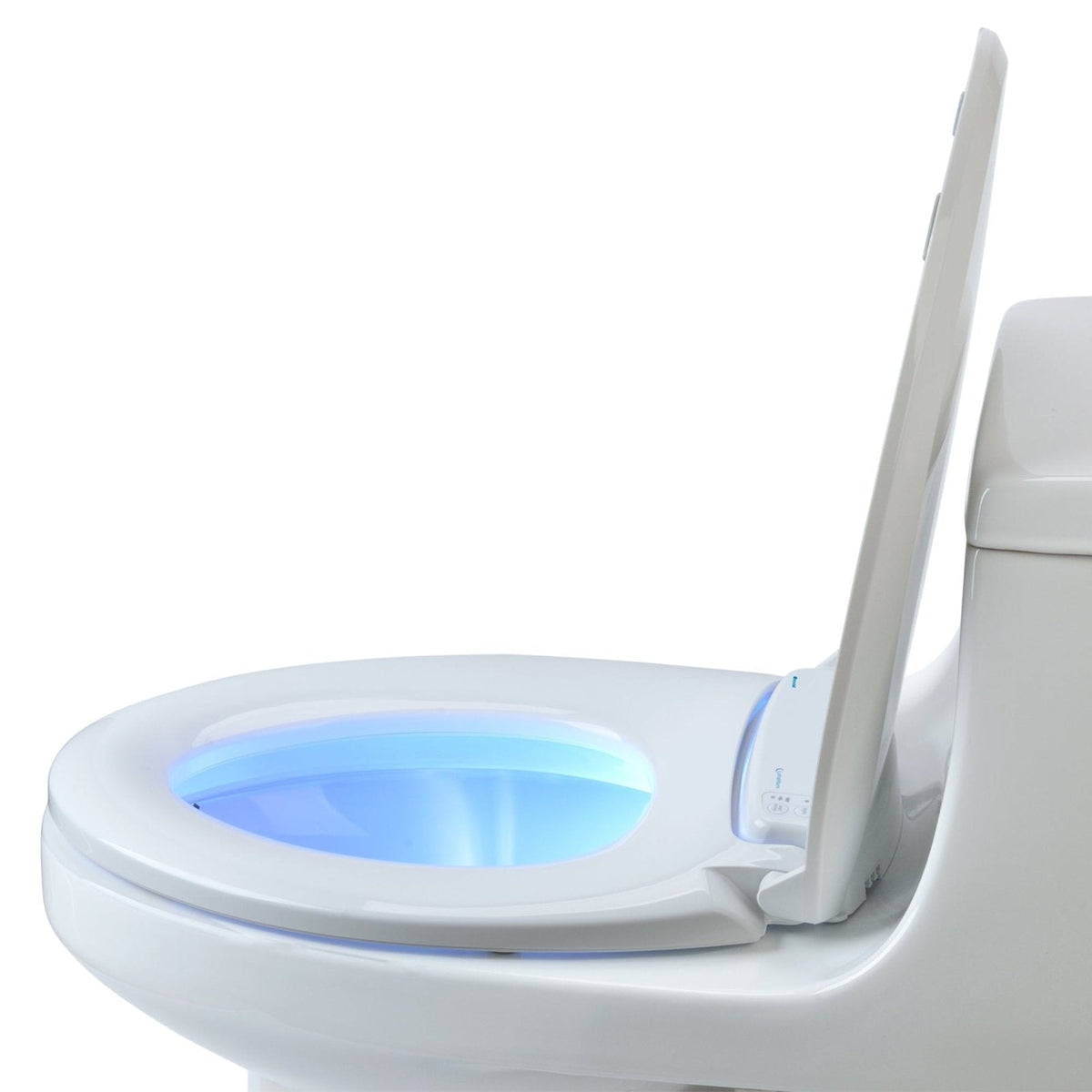 Brondell LumaWarm Heated Nightlight Toilet Seat – Round – White –