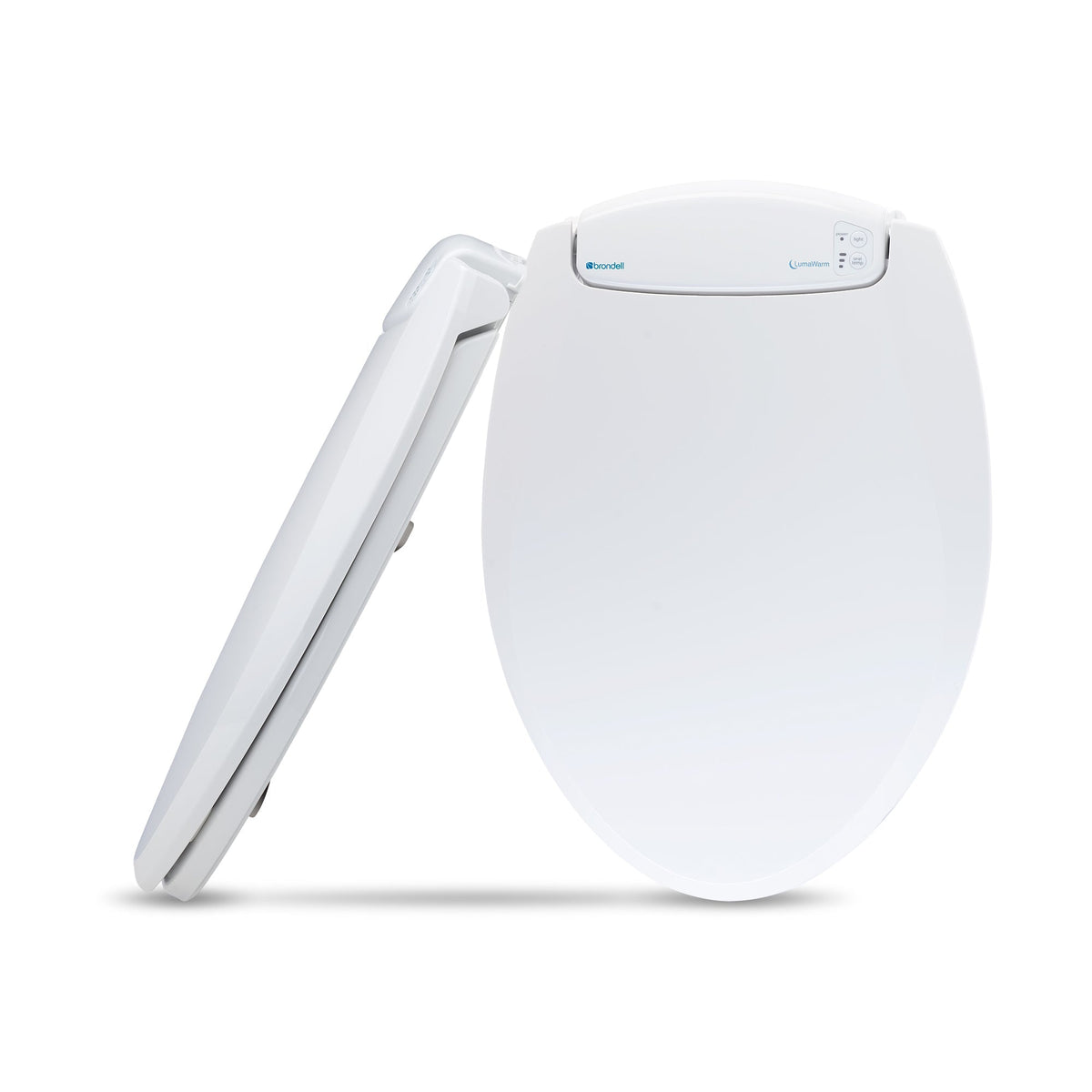 Brondell LumaWarm Heated Nightlight Toilet Seat – Round – White –